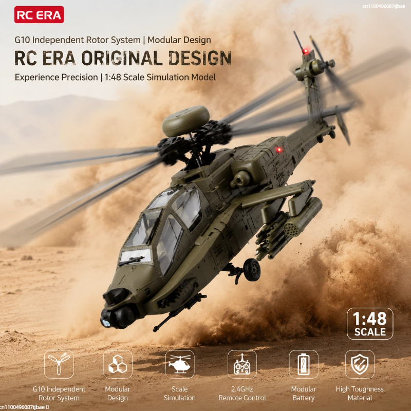 Rc Helicopter Single Rotor - RC Era AH-64D Apache C170 6CH