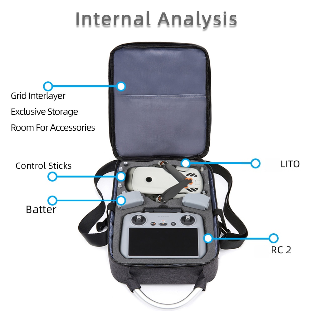 Rc Helicopter Bag - Schutztasche für DJI Lito X1/ Lito1
