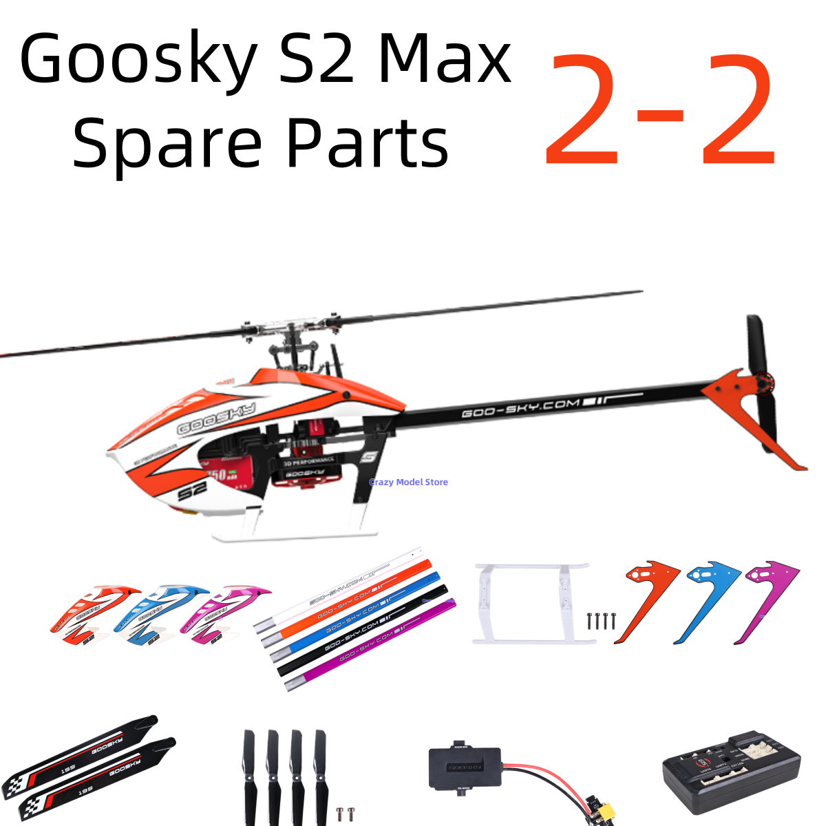 Rc Helicopter Bag - Auf Lager Goosky S2 Max BE