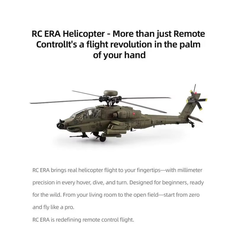 RC Era AH-64D Apache C170 6CH  – Rc Helicopter Single Rotor Bewertung und Preis