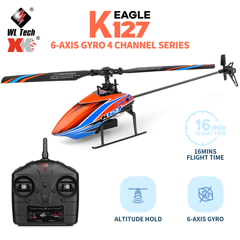 WLtoys XK K127 2,4G 4CH 6-Aixs – Rc Helicopter Blade Bewertung und Preis