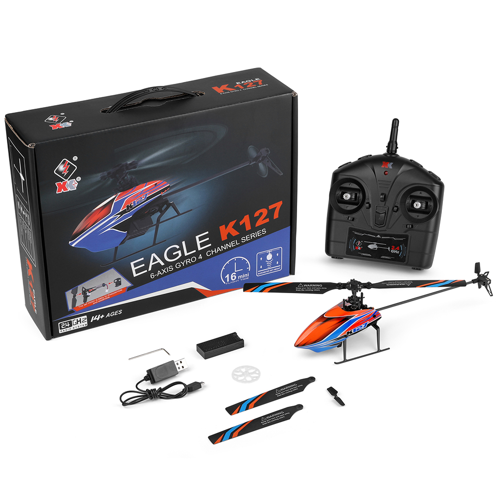 WLtoys XK K127 2,4G 4CH 6-Aixs – Rc Helicopter Blade Bewertung und Preis